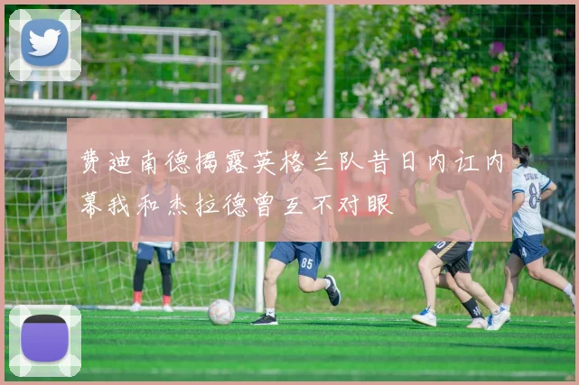 费迪南德揭露英格兰队昔日内讧内幕我和杰拉德曾互不对眼